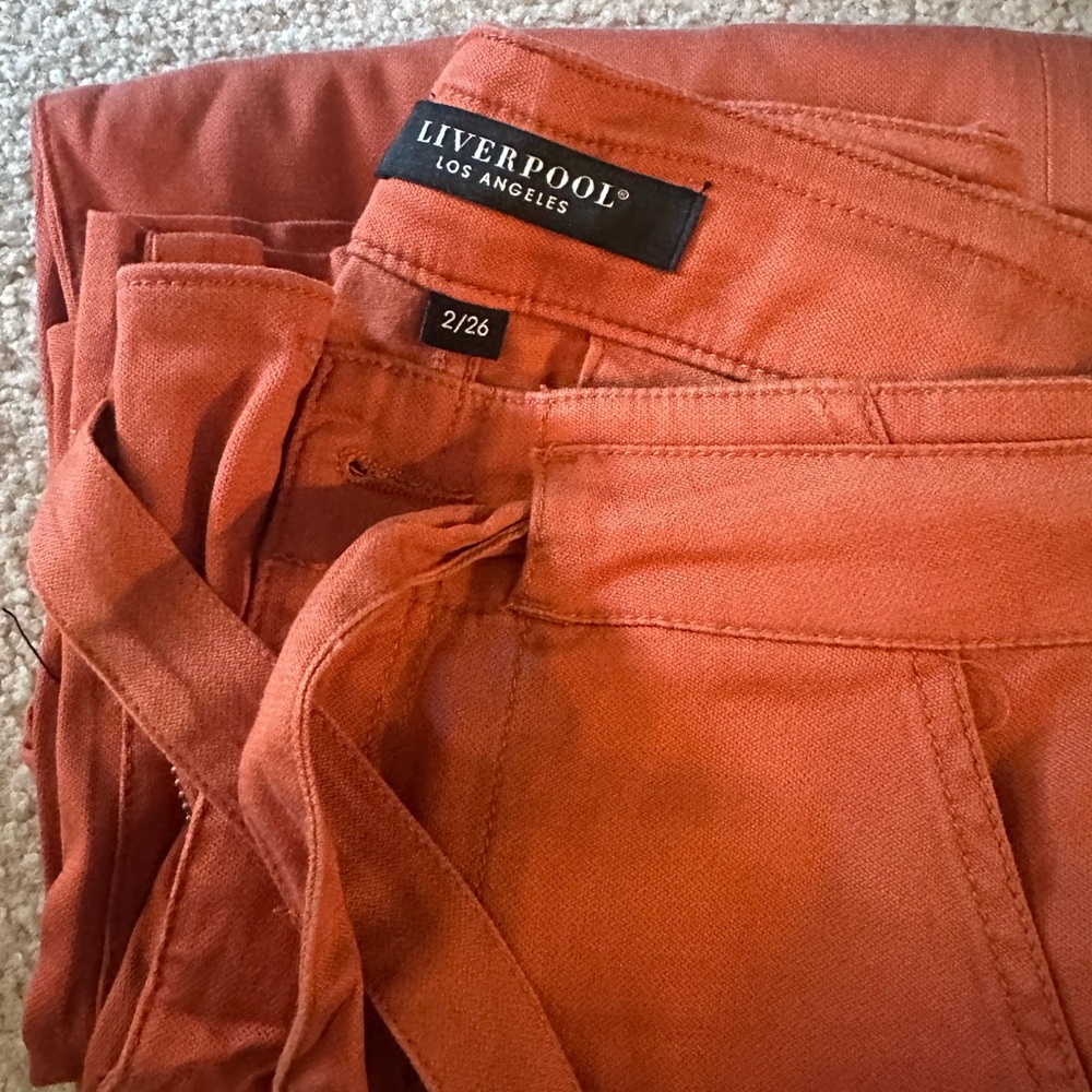 Liverpool Los Angeles Orange Pants